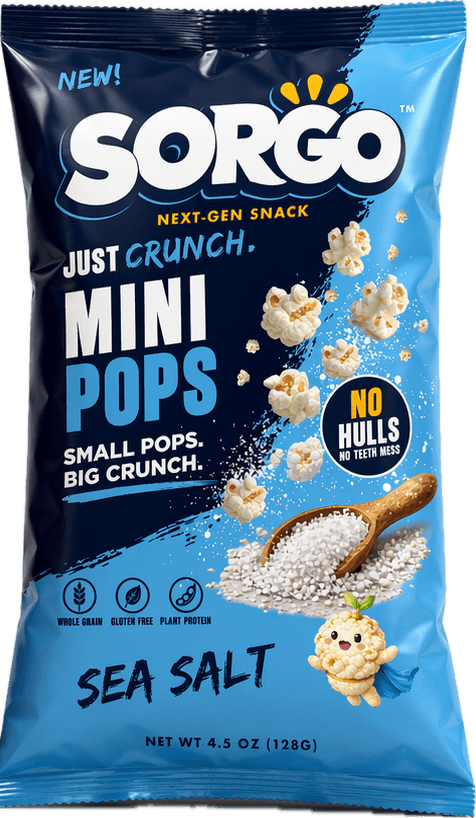 SORGO Mini Pops — Sea Salt bag